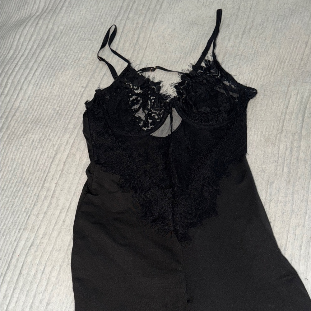 Fashionnova Black Lace Jumpsuit